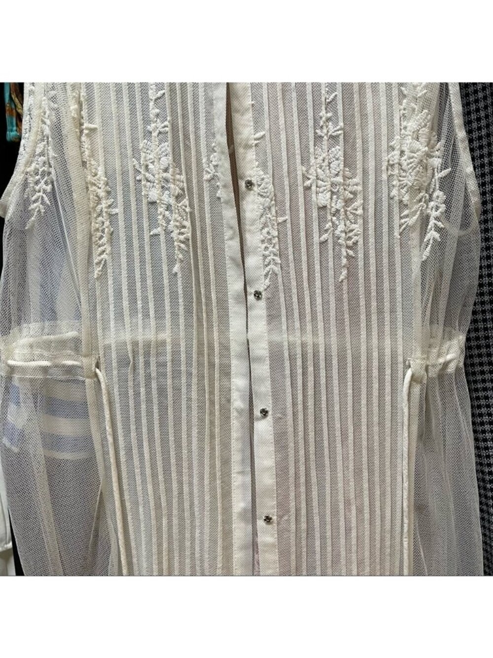 Spell VGUC Ophelia Cream Lace Duster Vest in Small - Picture 8 of 9
